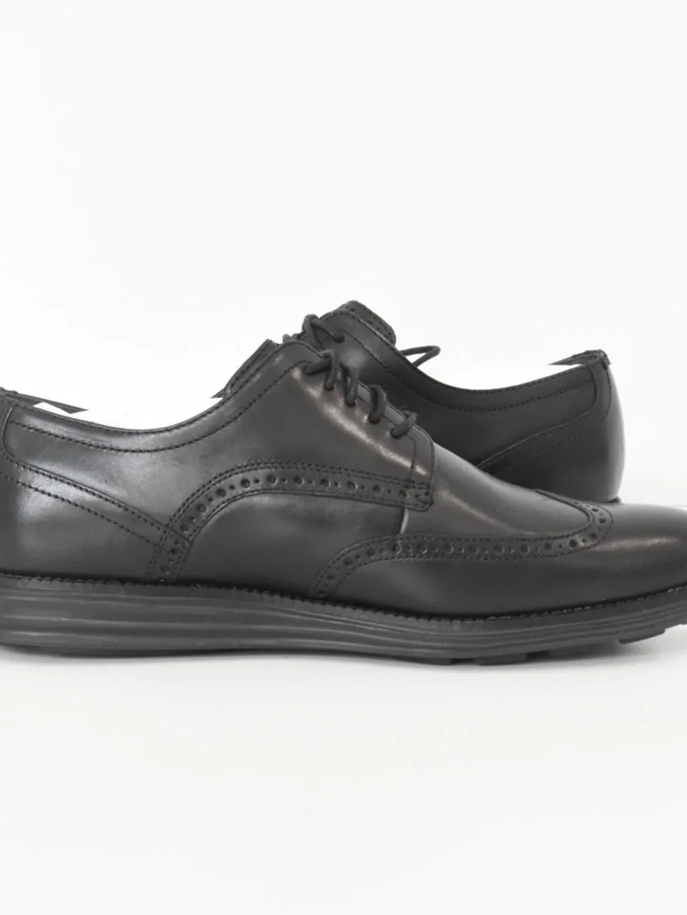 Cole Haan Original Grand Men's Wingtip Oxford Shoes Black Leather 11M NWOT C2798